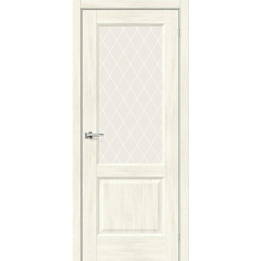 Дверь межкомнатная Браво 33 цвет Белое дерево