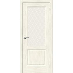 Дверь межкомнатная Браво 33 цвет Белое дерево White Сrystal