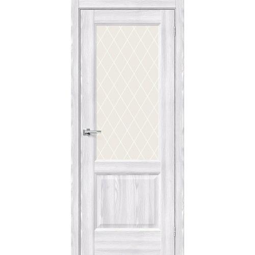 Дверь межкомнатная Браво 33 цвет Ривьера Айс White Сrystal
