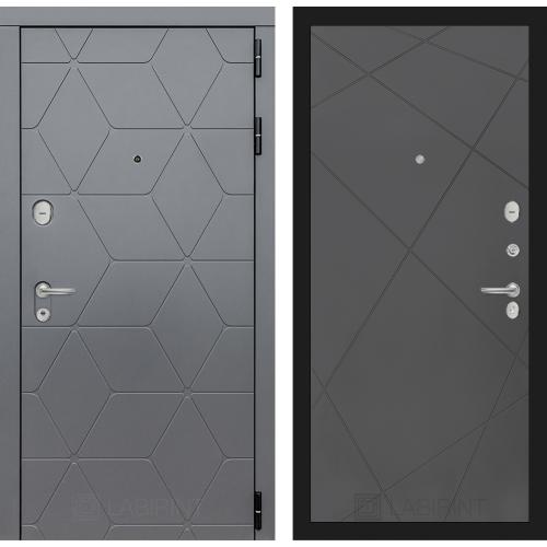 Металлическая входная дверь Лабиринт модель Космо 24 софт графит
