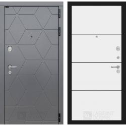 Металлическая входная дверь Лабиринт модель Космо 25 софт белый