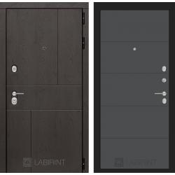 Металлическая входная дверь Лабиринт модель Урбан 13 графит