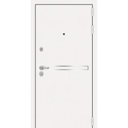 Металлическая входная дверь МД 17 под панель, цвет Белый