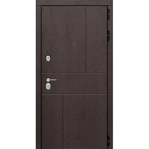 Металлическая входная дверь МД 15 под панель, цвет Горький шоколад