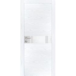 Дверь межкомнатная Profilo Porte PX 13 цвет Дуб скай белый кромка алюминиевая с 2 сторон,вставка стекло