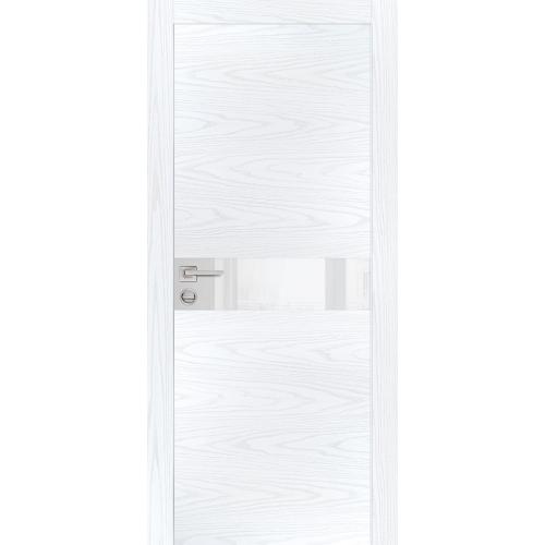 Дверь межкомнатная Profilo Porte PX 13 цвет Дуб скай белый кромка алюминиевая с 2 сторон,вставка стекло