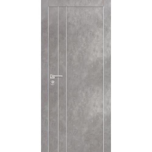 Дверь межкомнатная Profilo Porte PX 14 цвет Бетон кромка алюминиевая с 2 сторон