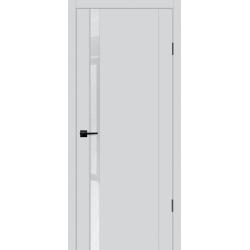 Дверь межкомнатная Profilo Porte  P 8 цвет Белый кромка abs с 2 сторон,вставка стекло