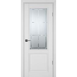 Дверь межкомнатная Profilo Porte   PSU 38 белое дерево стекло